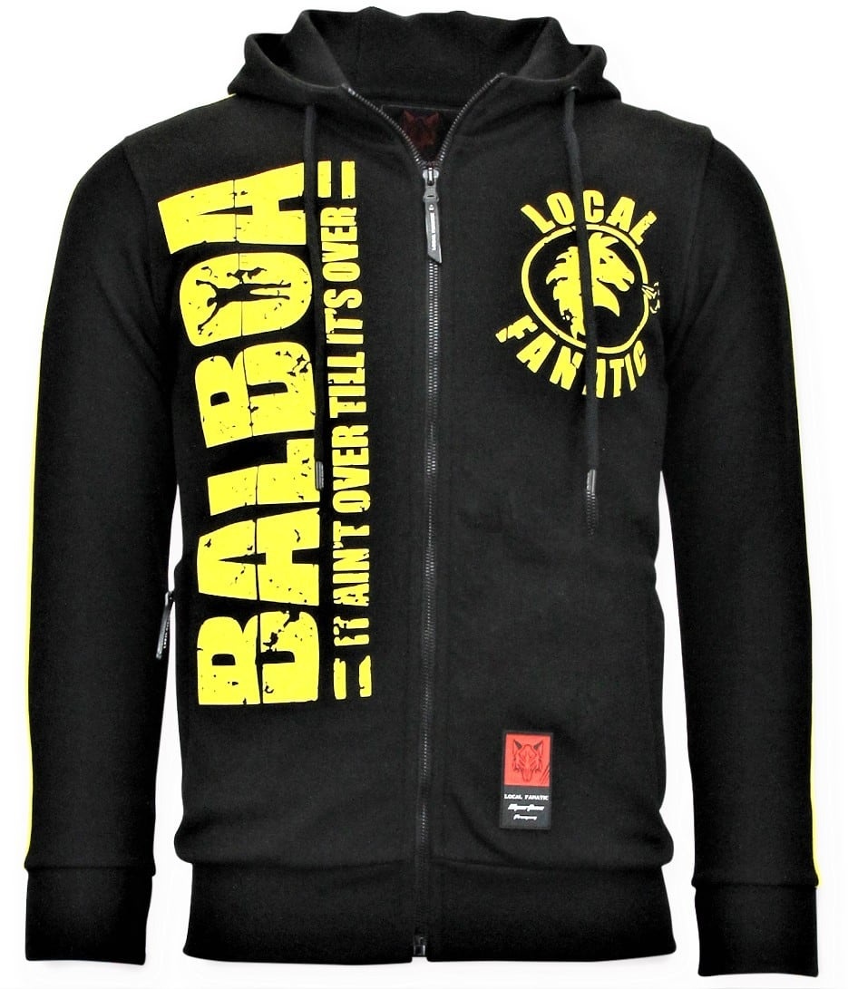 Sudaderas con Cremallera - Rocky Balboa  Chaqueta -  Negro