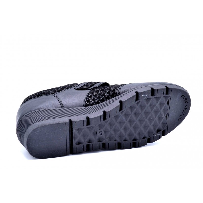 Tamicus PF Velcro | Zapato adaptable de piel y licra