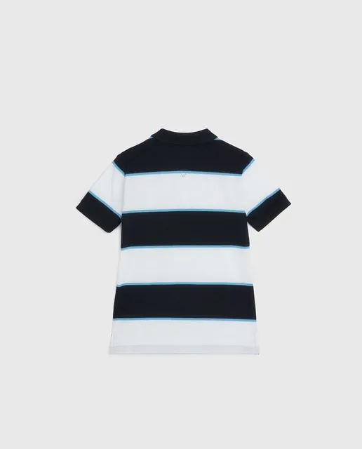 Tommy Hilfiger Polo de bebé niño estampado a rayas manga corta con logo Tommy