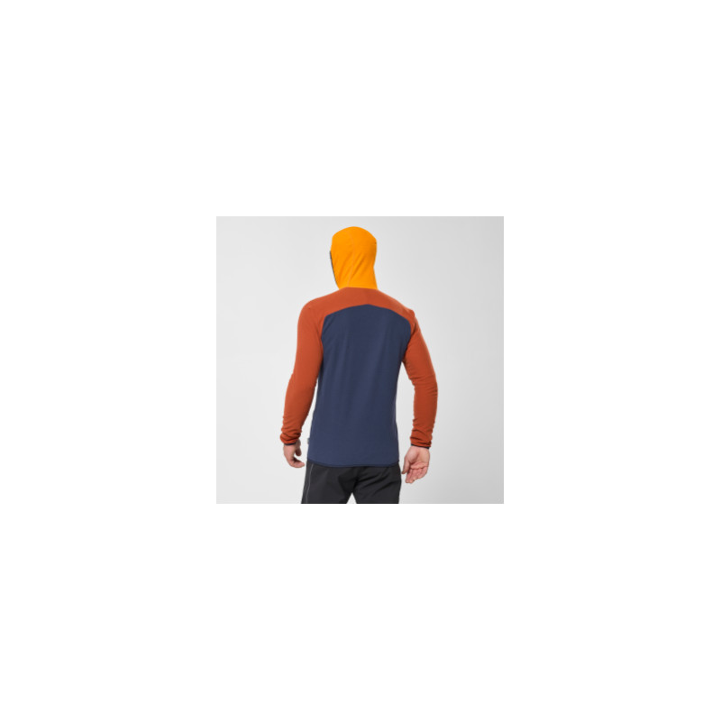 Vellón MILLET K LIGHTGRID HOODIE para hombre (Sapphire/Rust)