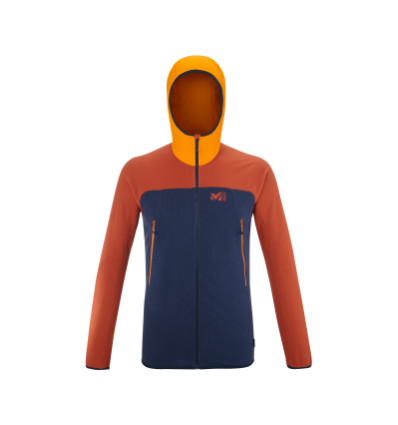 Vellón MILLET K LIGHTGRID HOODIE para hombre (Sapphire/Rust)