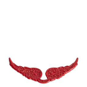ZADIG&VOLTAIRE SWING YOUR WINGS - Charm de alas con strass en rojo