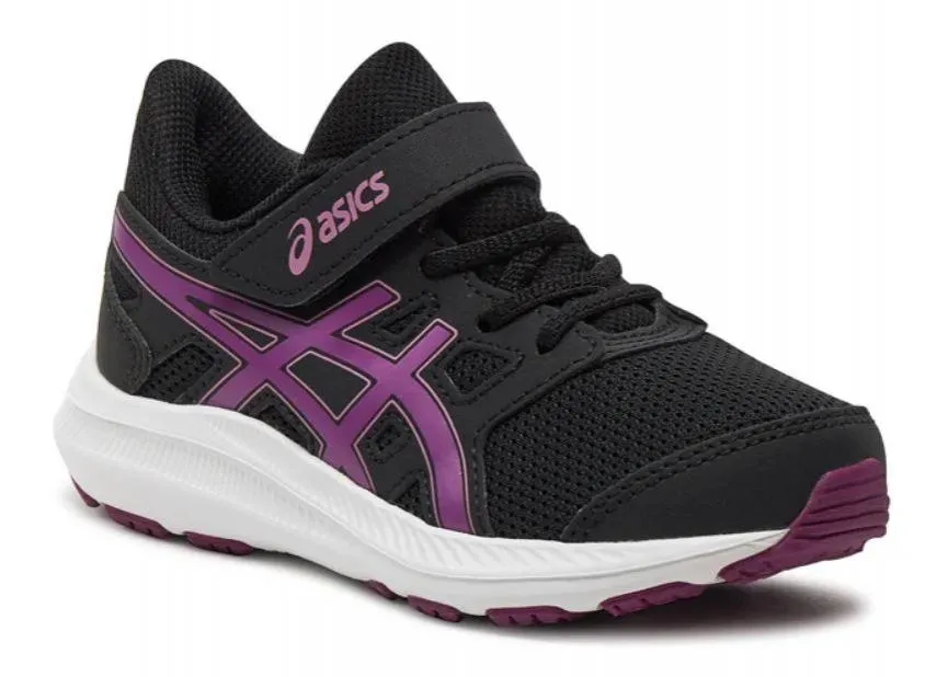 Zapatillas Asics Jolt 4 PS Velcro Negro/Morado