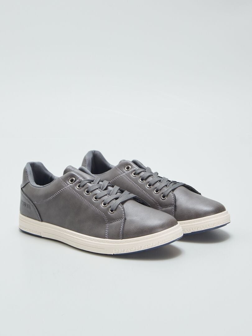 Zapatillas casual de material sintético - GRIS