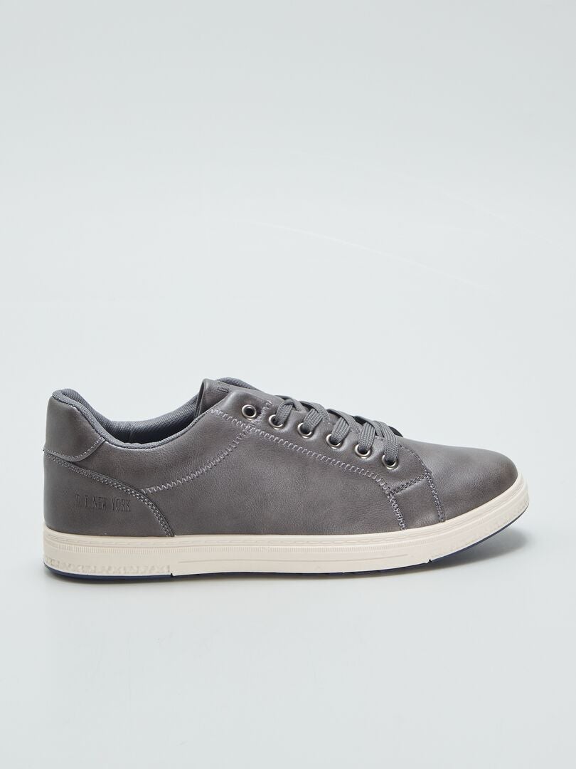 Zapatillas casual de material sintético - GRIS