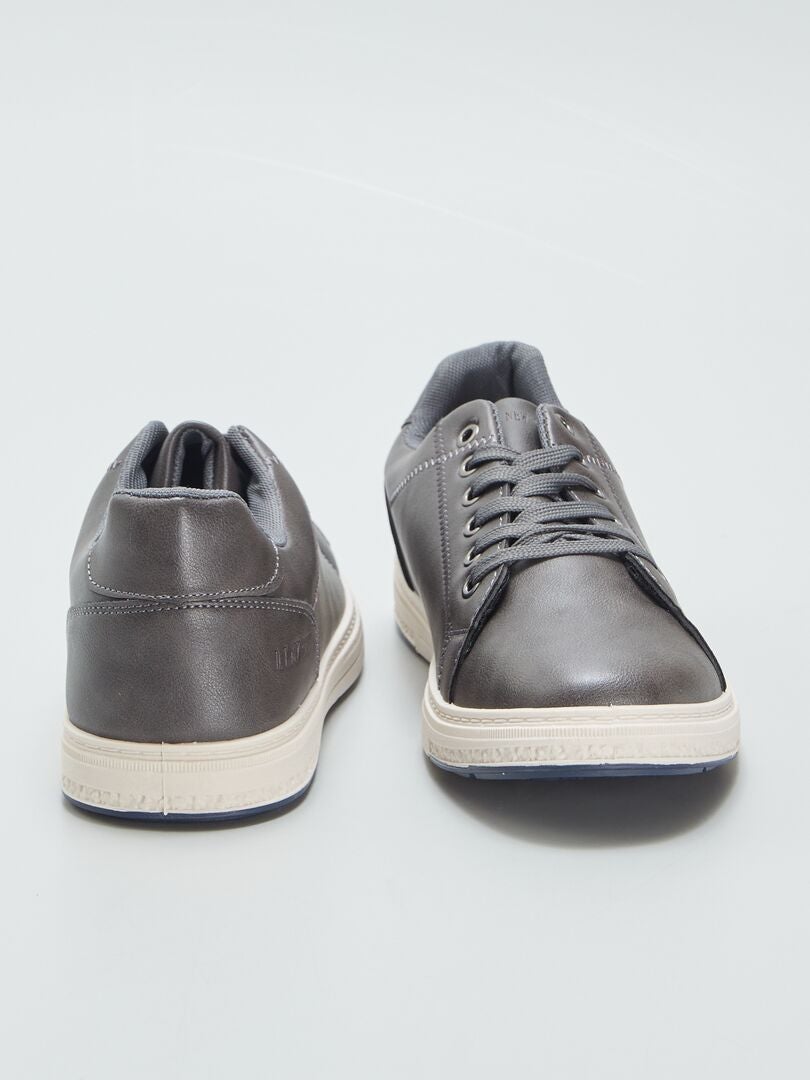 Zapatillas casual de material sintético - GRIS