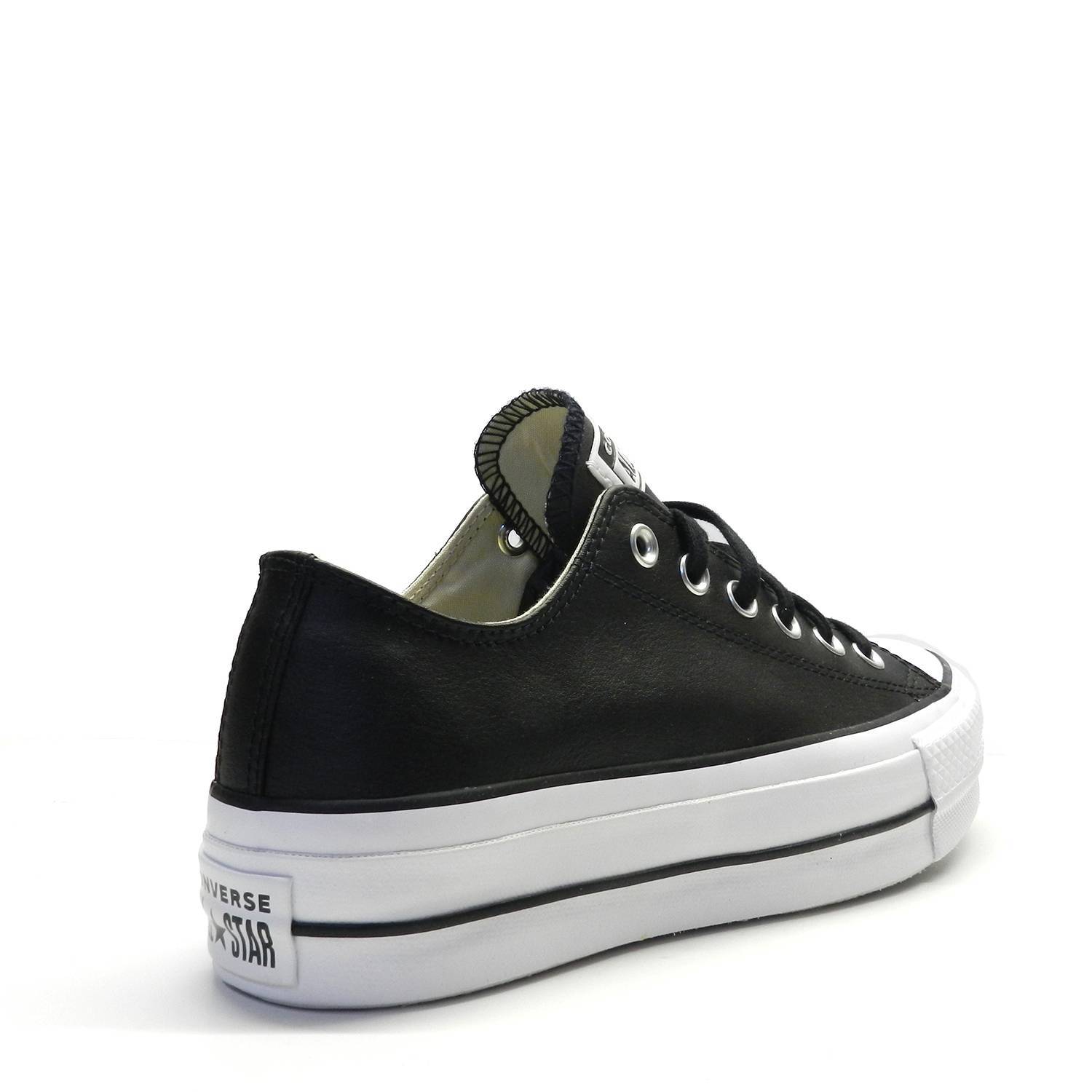 Zapatillas Converse Chuck Taylor AllStar Piel Plataforma Negro