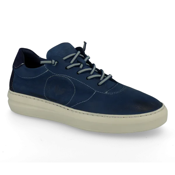 ZAPATILLAS DE VESTIR HOMBRE PIEL MOD. ALEX AZUL