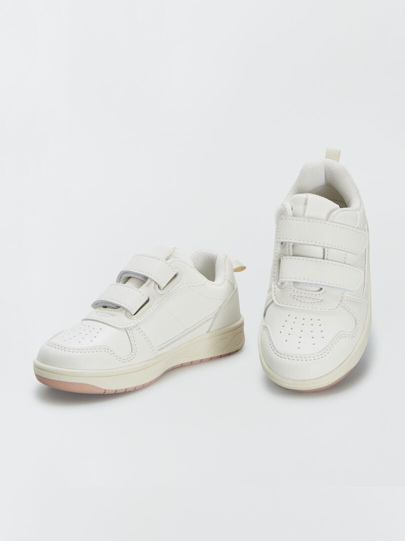 Zapatillas deportivas con velcros - blanco