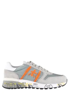 Zapatillas grises con detalles naranja Lander