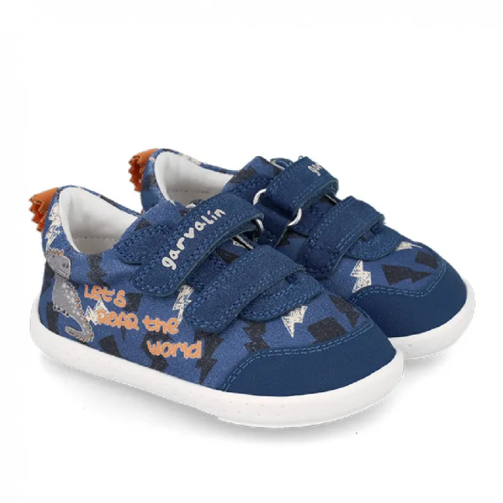 ZAPATILLAS LONA GARVALIN DE NIñO AZUL 242350A