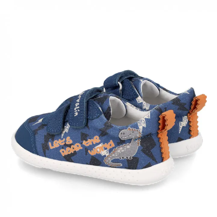 ZAPATILLAS LONA GARVALIN DE NIñO AZUL 242350A