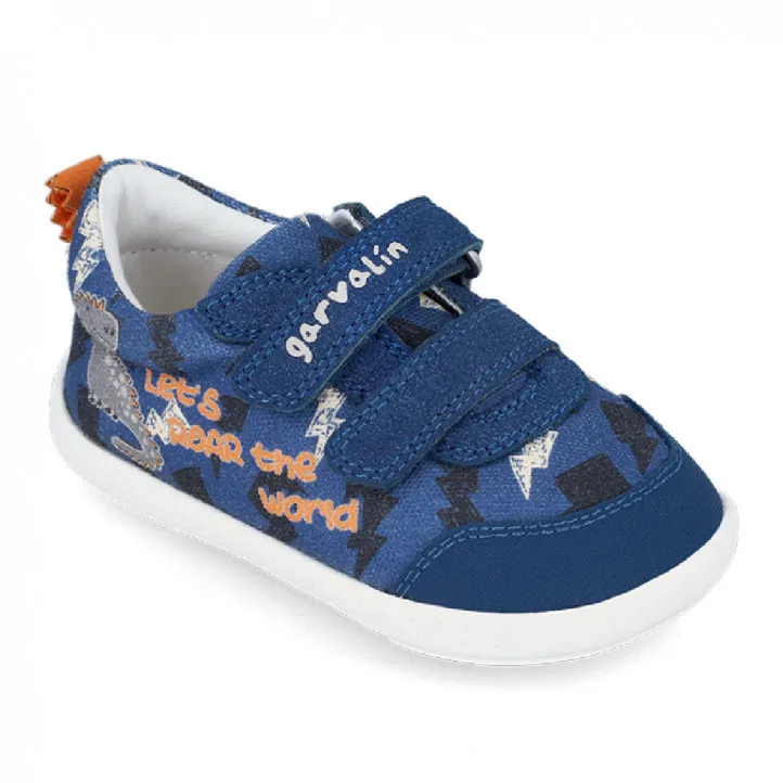 ZAPATILLAS LONA GARVALIN DE NIñO AZUL 242350A