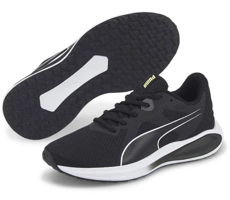 Zapatillas Puma Twitch Runner Jr Negro/Blanco