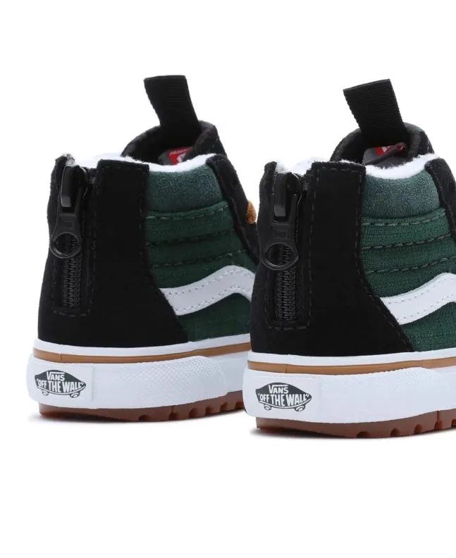 Zapatillas Vans TD SK8-Hi ZIP MTE-1 Ripstop Negro-Verde (1-4 años)