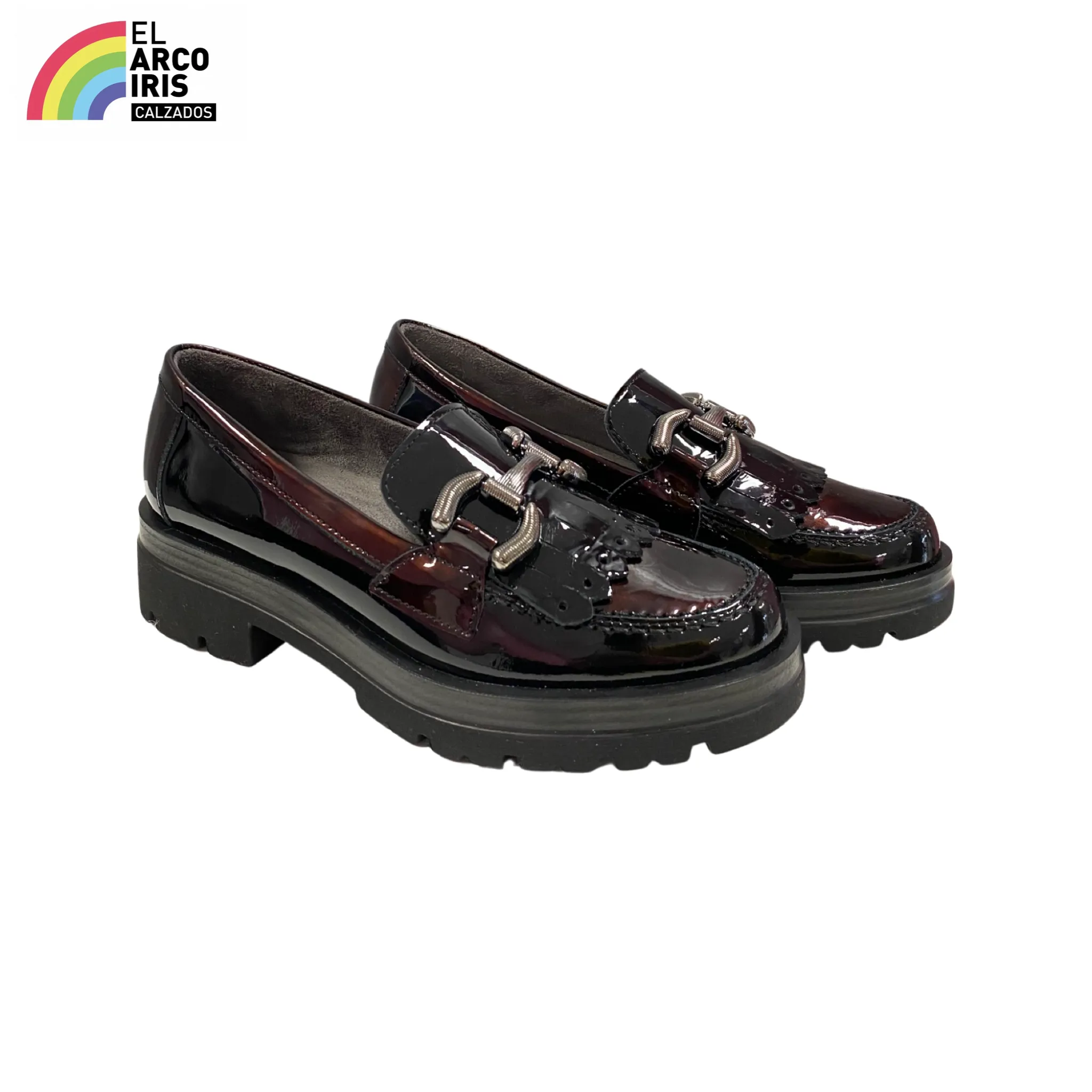 ZAPATO MUJER PITILLOS 5360 NEGRO-MARRN