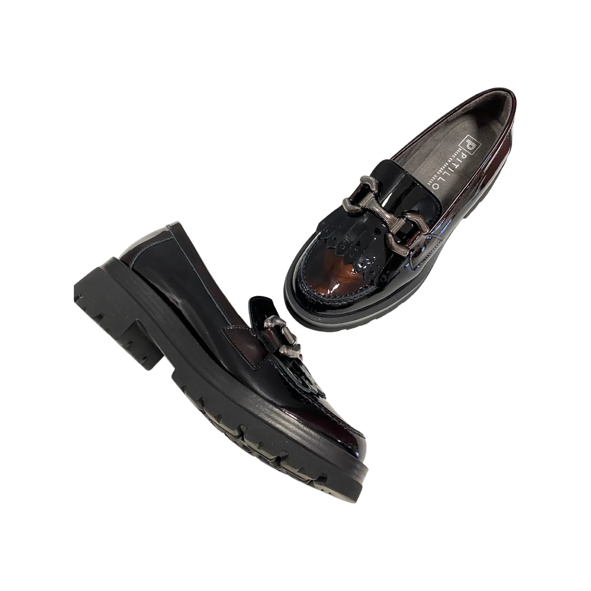 ZAPATO MUJER PITILLOS 5360 NEGRO-MARRN