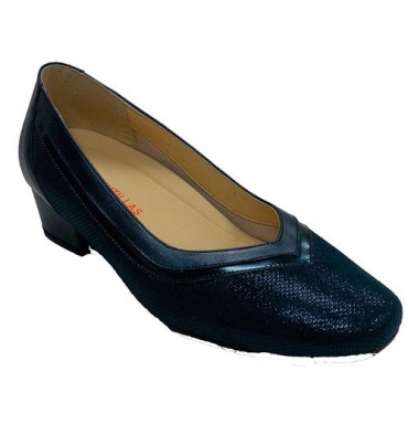 Zapato mujer tipo salón Doctor Cutillas en azul marino