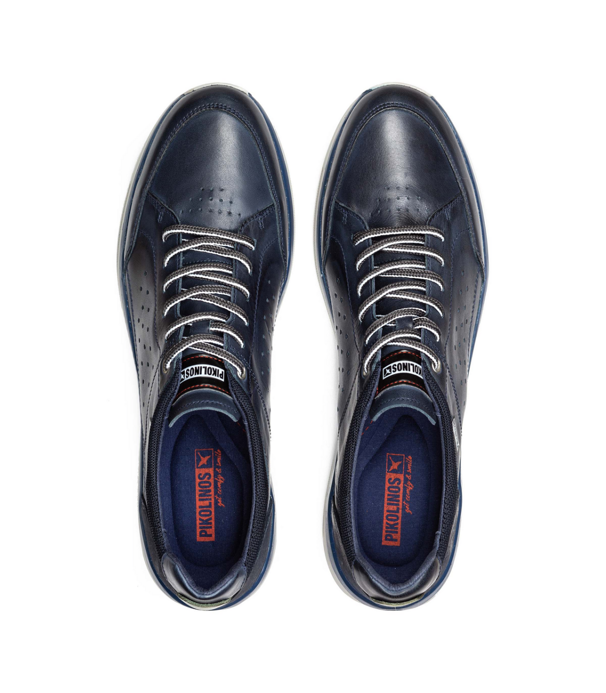 Zapatos de hombre con cordones en azul