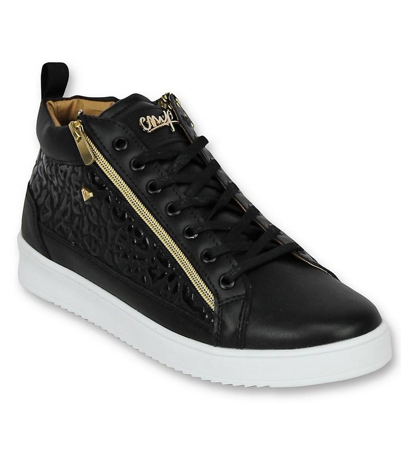 Zapatos de Hombre - Zapatillas Hombre Croc Negro Dorado - Negro