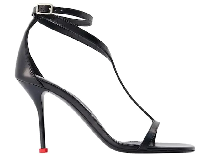 Zapatos Harness - Alexander McQueen - Cuero - Negro 