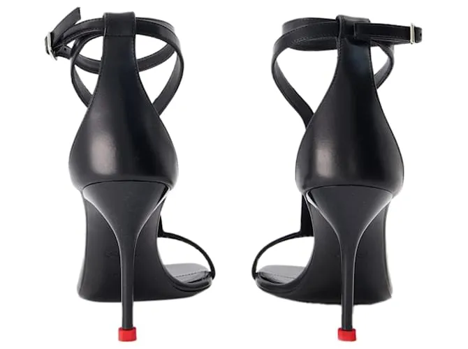 Zapatos Harness - Alexander McQueen - Cuero - Negro 