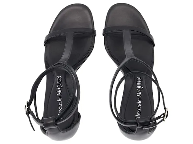 Zapatos Harness - Alexander McQueen - Cuero - Negro 