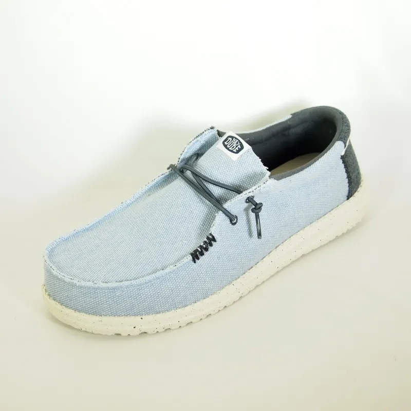 Zapatos Hey Dude 40952 Wally Coastline Yute Blanco