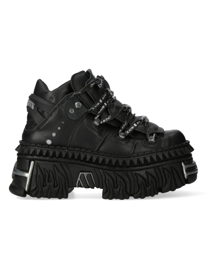 Zapatos Newrock negro plataforma