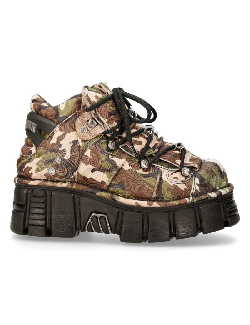 ZAPATOS PLATAFORMA CAMUFLAJE MILITAR DE NEWROCK