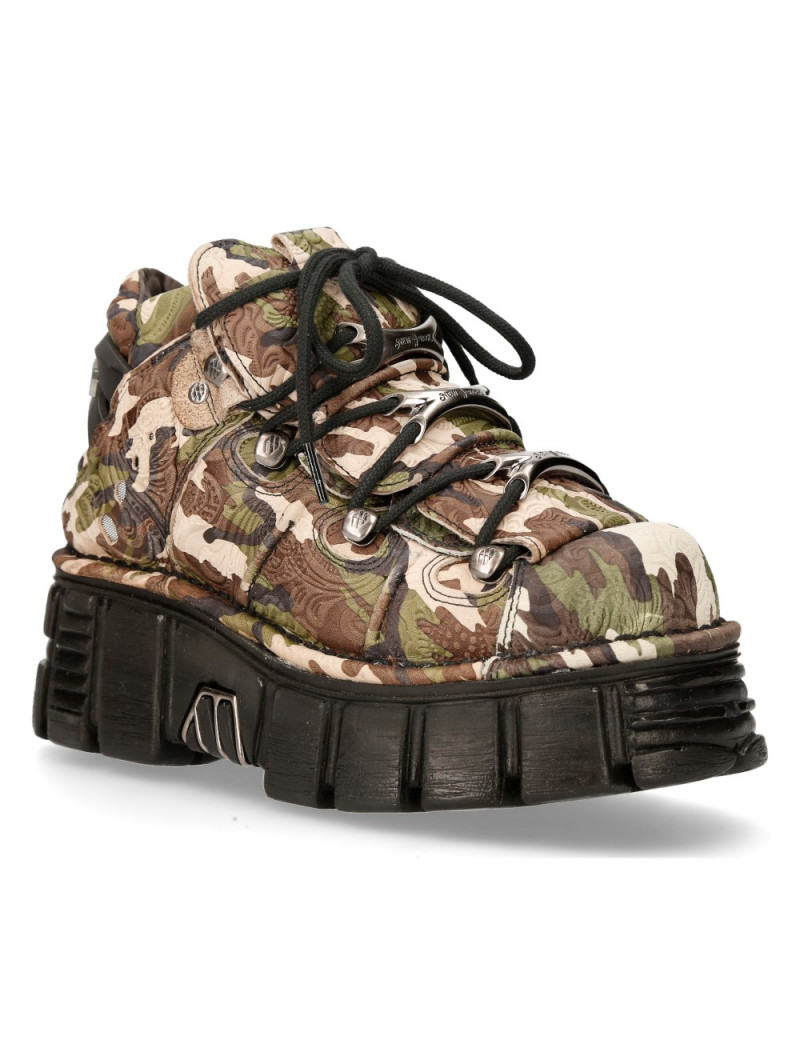 ZAPATOS PLATAFORMA CAMUFLAJE MILITAR DE NEWROCK