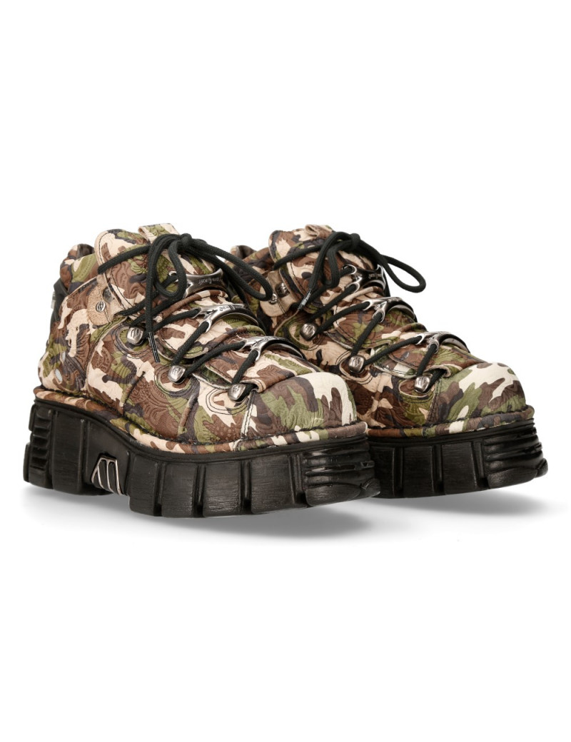 ZAPATOS PLATAFORMA CAMUFLAJE MILITAR DE NEWROCK