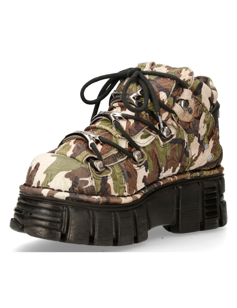 ZAPATOS PLATAFORMA CAMUFLAJE MILITAR DE NEWROCK