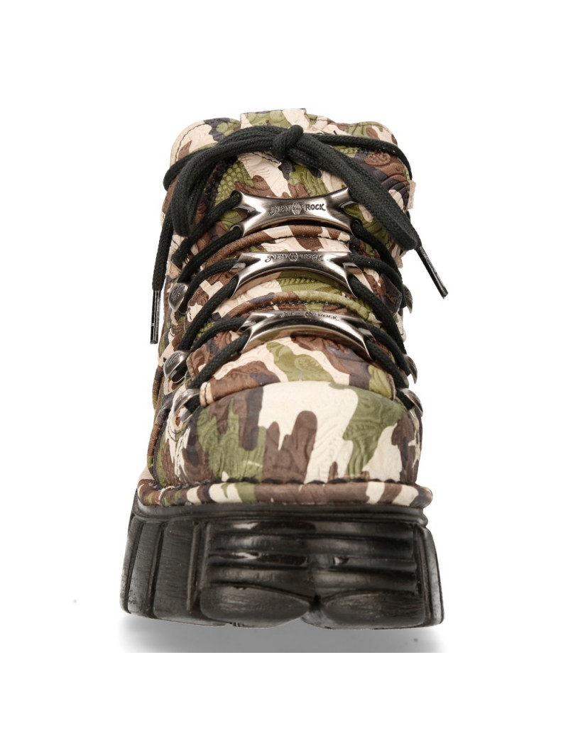 ZAPATOS PLATAFORMA CAMUFLAJE MILITAR DE NEWROCK