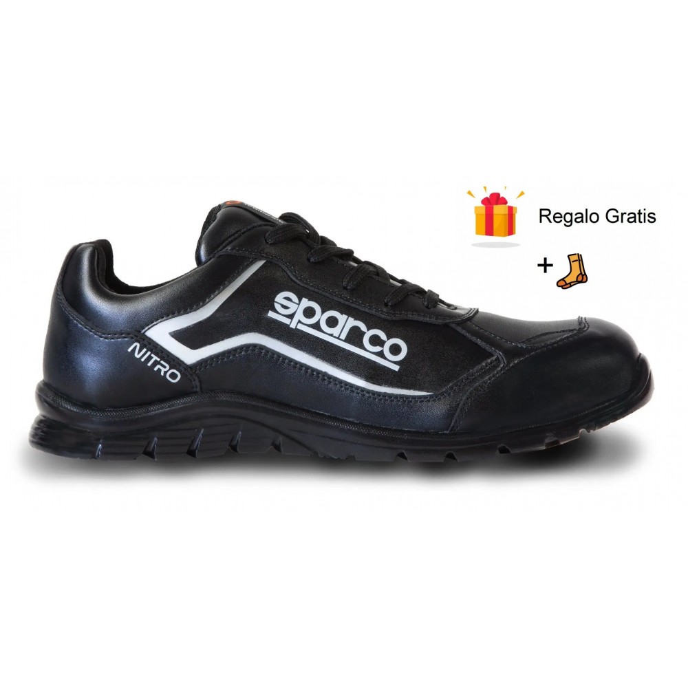 Zapatos Sparco Nitro Negros S3  + Calcetines de regalo